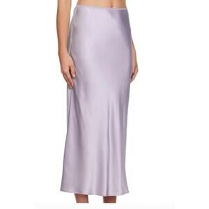 Reformation Layla Silk Skirt in Lavender Womans 18